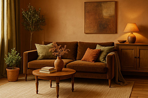 warm colors home interior